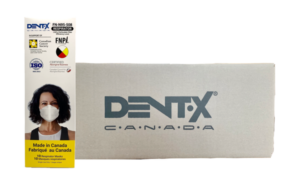 Case of Dent-X FN-N95-508 4 Layer Ear Loop Respirator Mask - 30 boxes/300 Masks