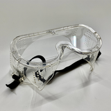 Side view of indirect-vent safety goggles