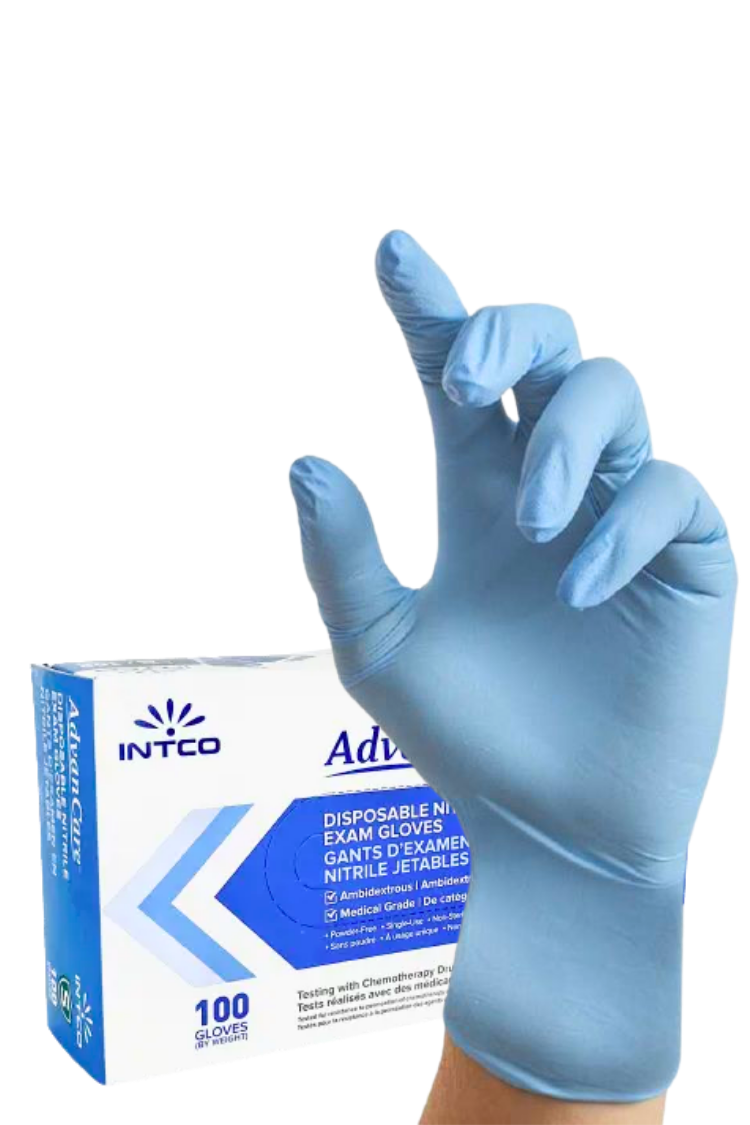 3.5mil AdvanCare Nitrile Disposable Gloves Powder Free