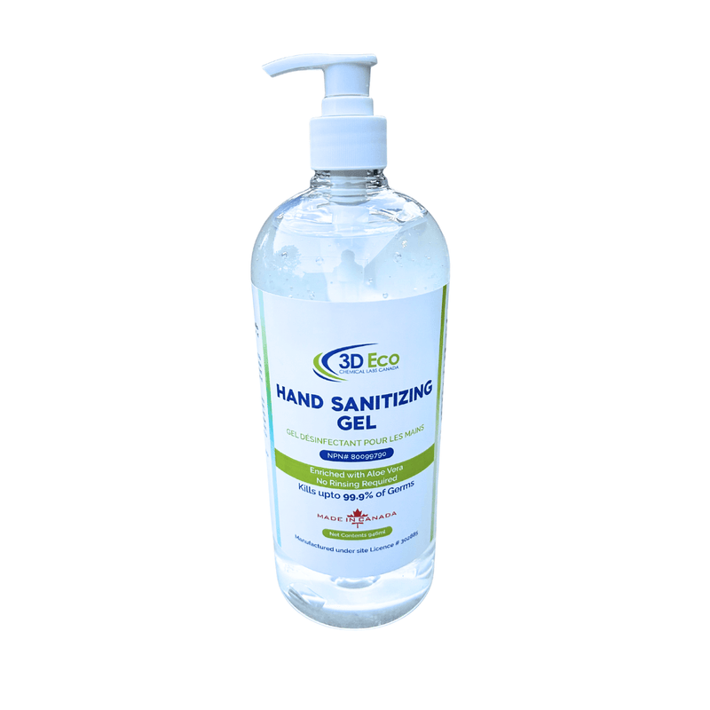 3D Eco Sanitizer Gel Pump Top 946ml - Made in Canada