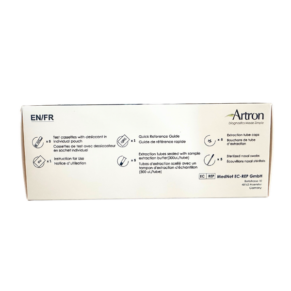 Artron COVID-19 Rapid Antigen Test Kit - 5 Pack