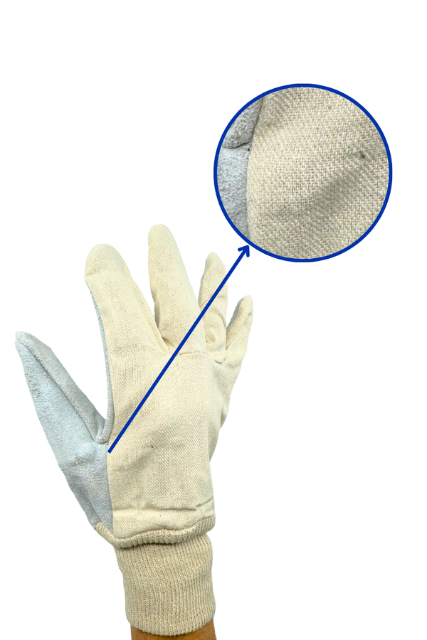 Cotton and Split Leather Palm Glove BULK