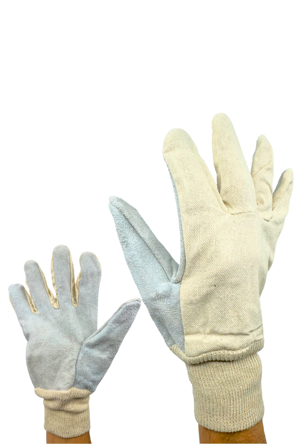 Cotton and Split Leather Palm Glove BULK