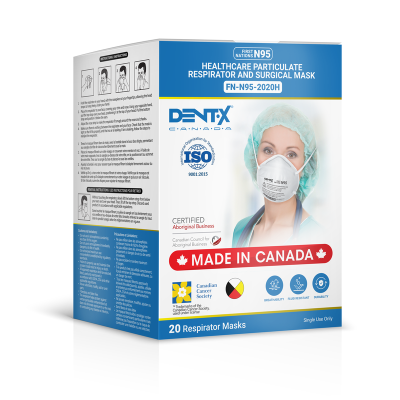 FN-N95-2020H N95 Masks Canadian Made Box of 20