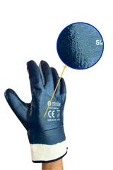 Jersey Liner Full Blue Nitrile Coated Gloves BULK