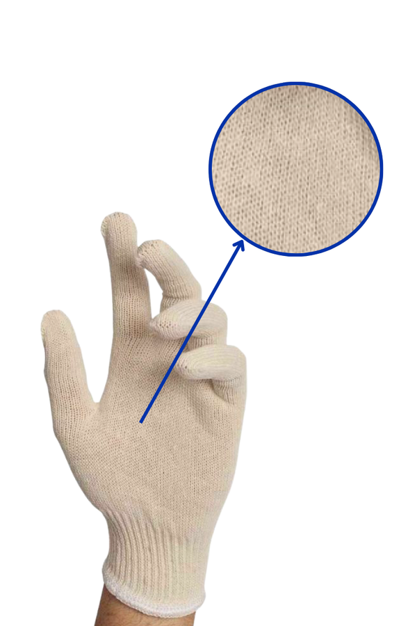 Knitted Gloves NO PVC Dots BULK