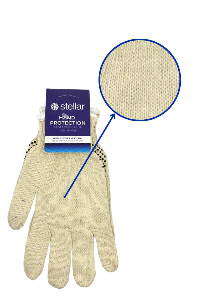 Knitted Gloves with PVC Dots BULK