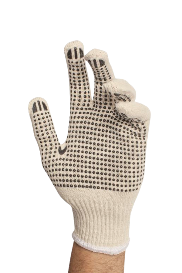 Knitted Gloves with PVC Dots RETAIL