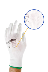 White PU Coated Painters Gloves RETAIL