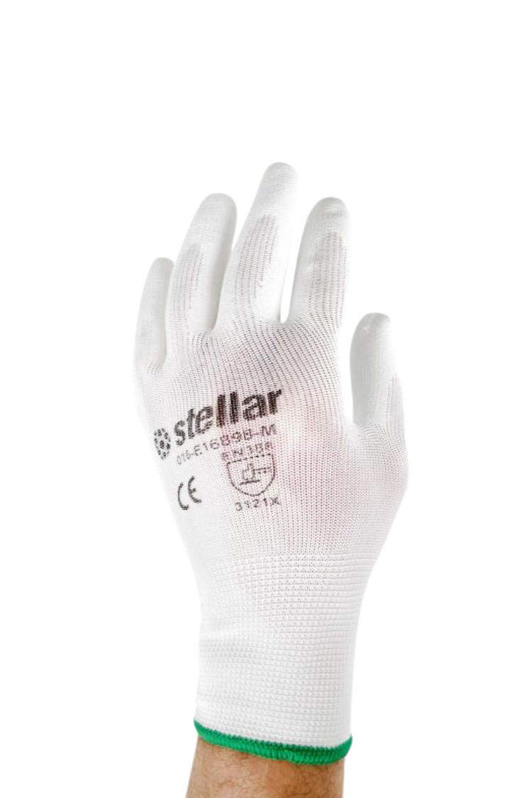 White PU Coated Painters Gloves RETAIL