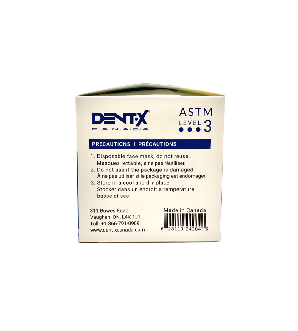 DENT-X 3 | PLY Surgical Mask Astm Level 3 | Box Of 50 – Smith