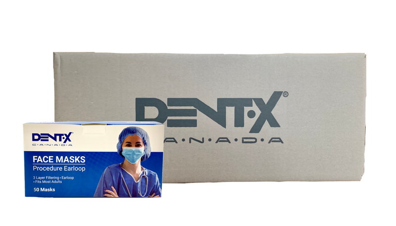 Case of Dent-X 3-Ply Surgical Mask ASTM Level 3 - 20 Boxes/1000 Masks