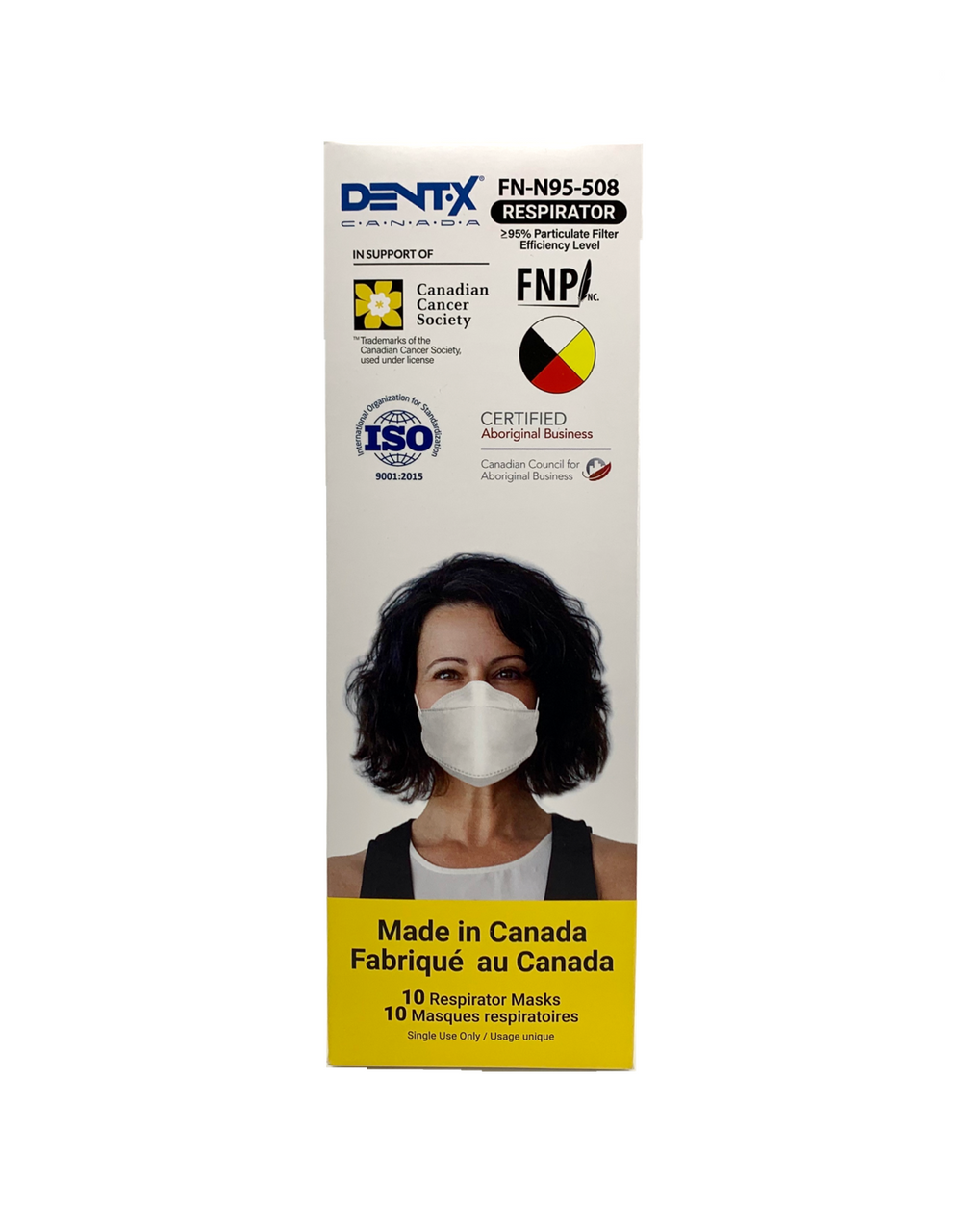 Dent-X FN-N95-508 Flat Fold N95 Mask - Smith Safety Group
