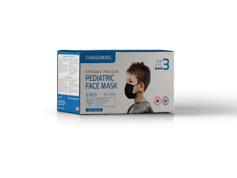 Canada Masq 3-Ply Kids Mask ASTM Level 3 - Box of 50