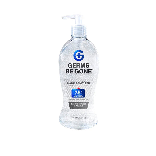 Germs Be Gone Sanitizer Gel Pump Top 1L - Made in Canada